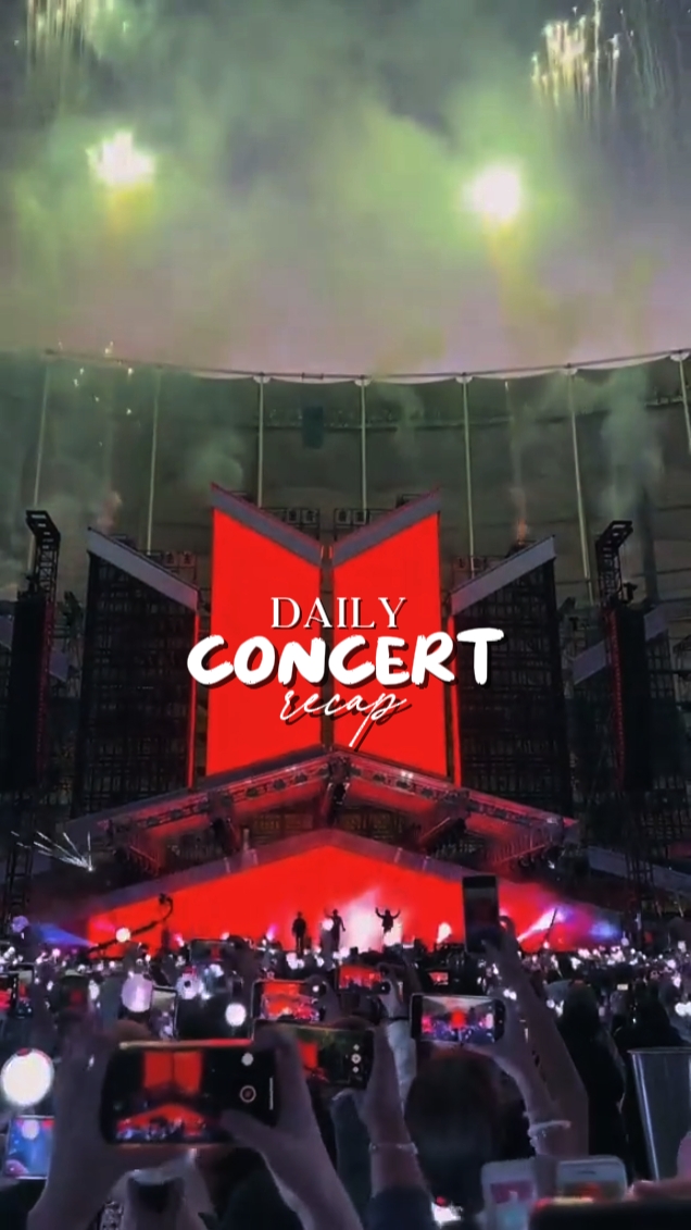 Récapitulatif des concerts quotidiens