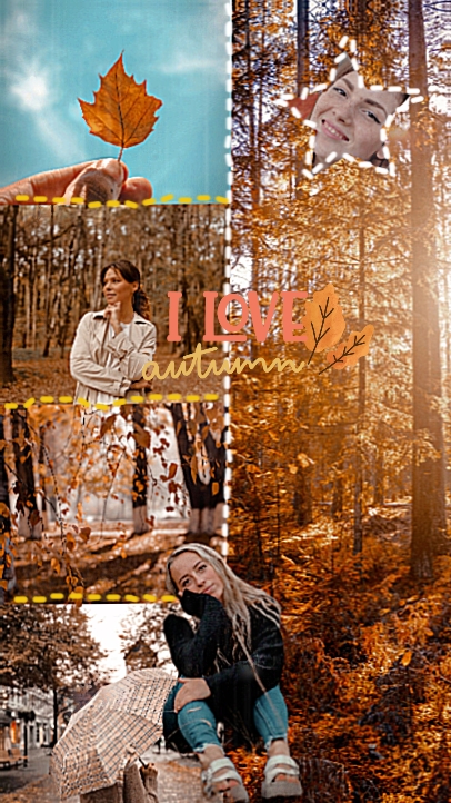 autumn photo grid