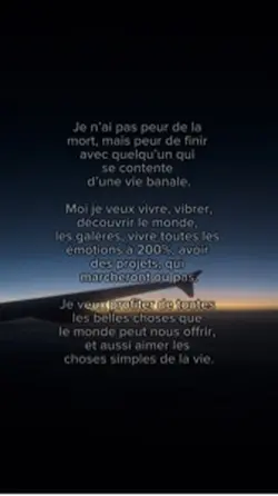Profiter de la vie  