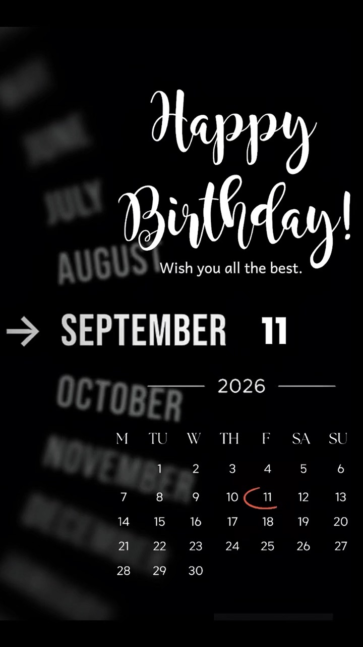 HBD HERMANA 11 DE SEPTIEMBRE