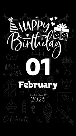 BIRTHDAY 01 FEBRUARY