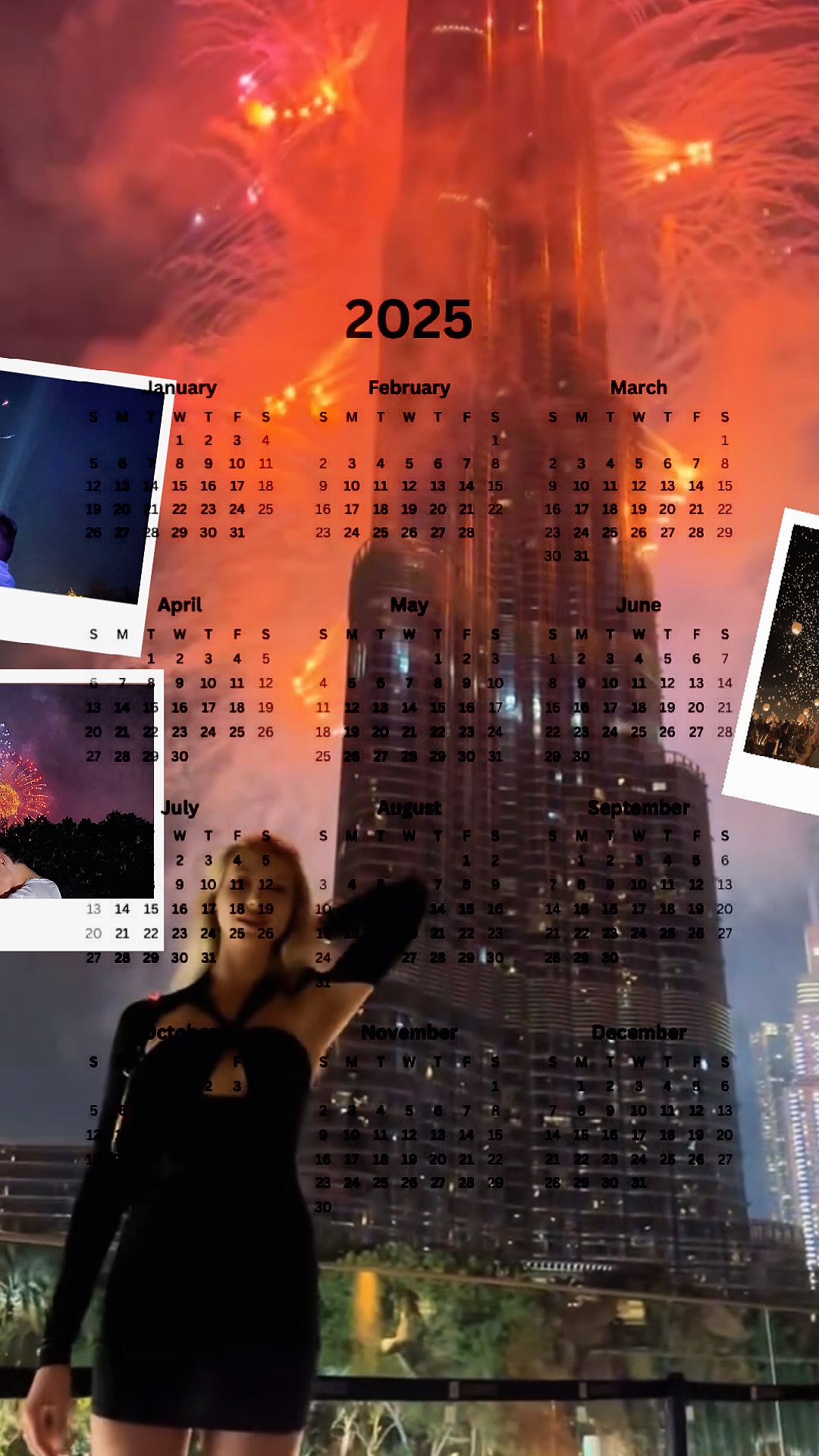 Calendario hola 2025 