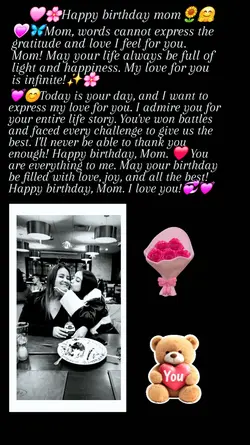 Happy birthday mom