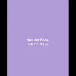 rare aesthetic