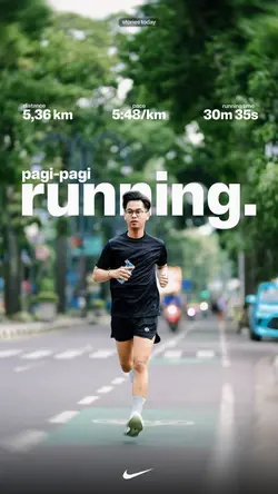 running morning