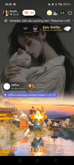 Template gift tiktok