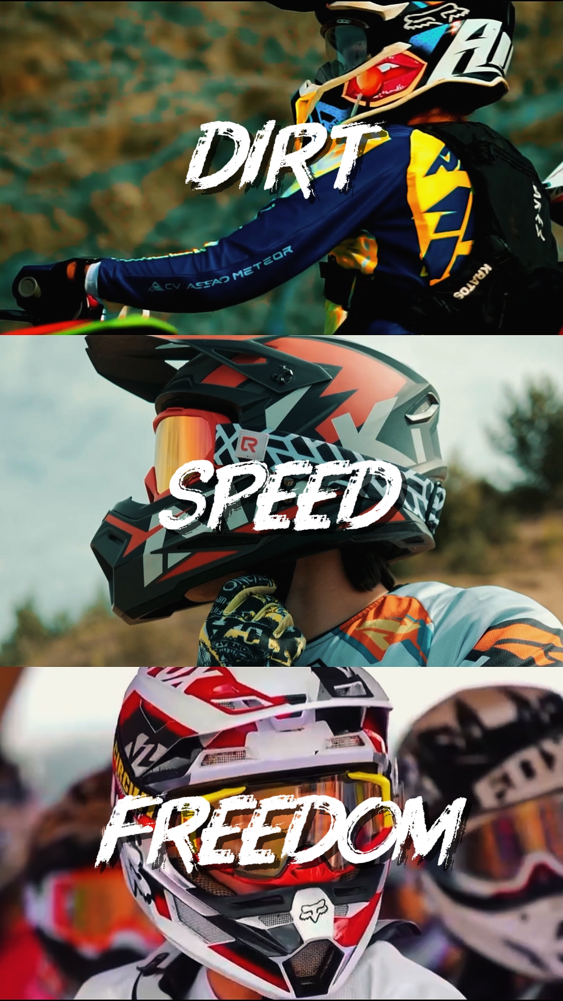 Motocross em câmera lenta 