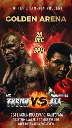 Boxing flyer 