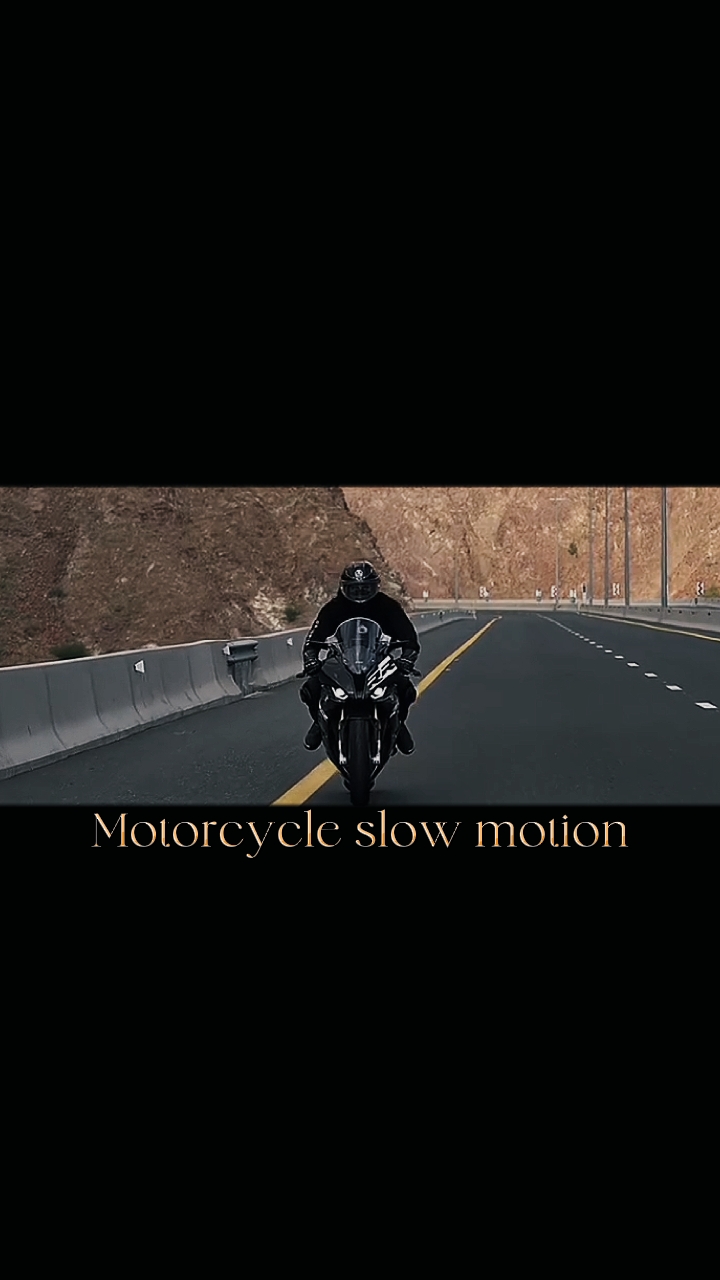 Cámara lenta de motocicleta