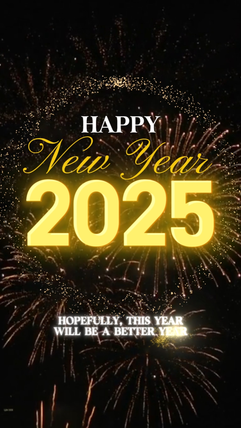 Saludo de Año Nuevo C2B Gold Sparkle - Póster dinámico