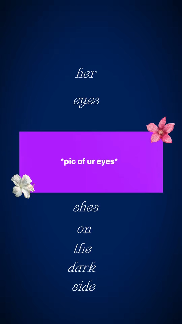 Pic of ur eyes 