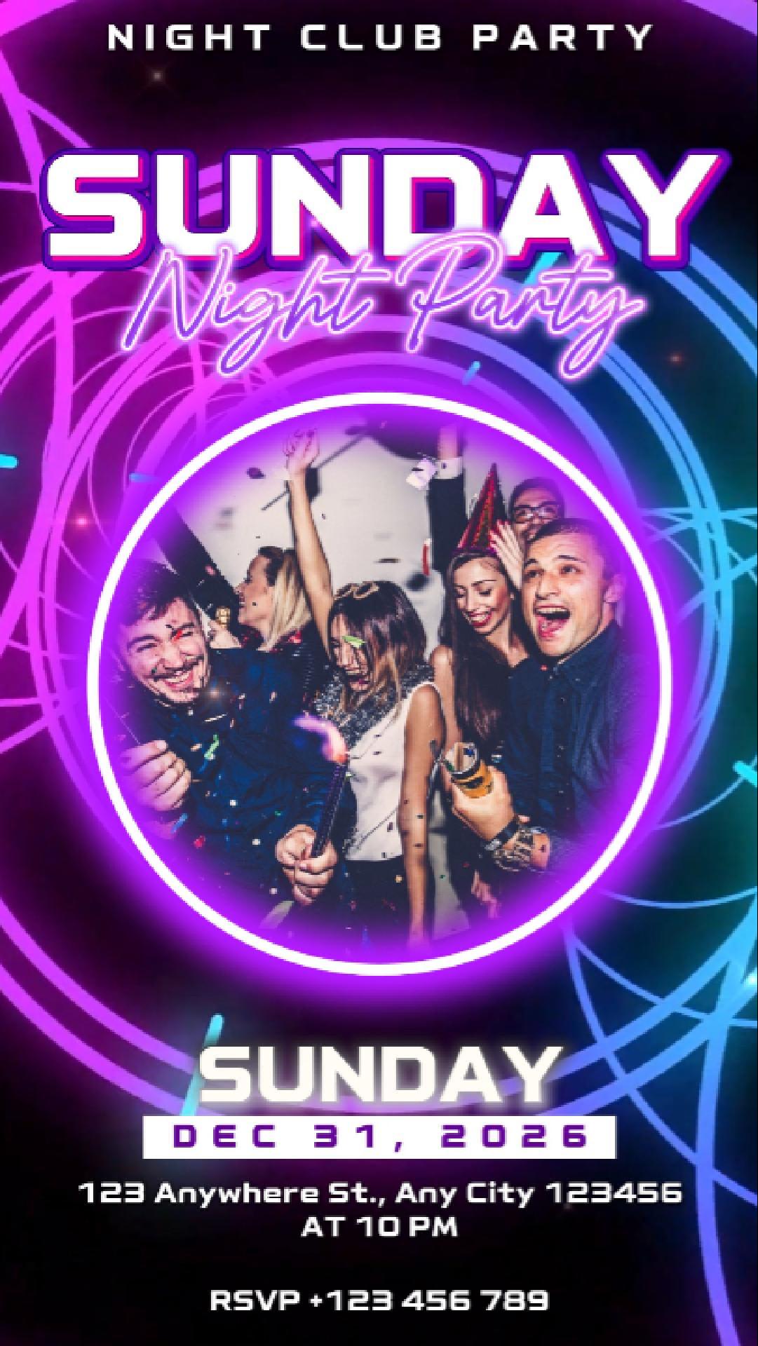 Fiesta del domingo por la noche