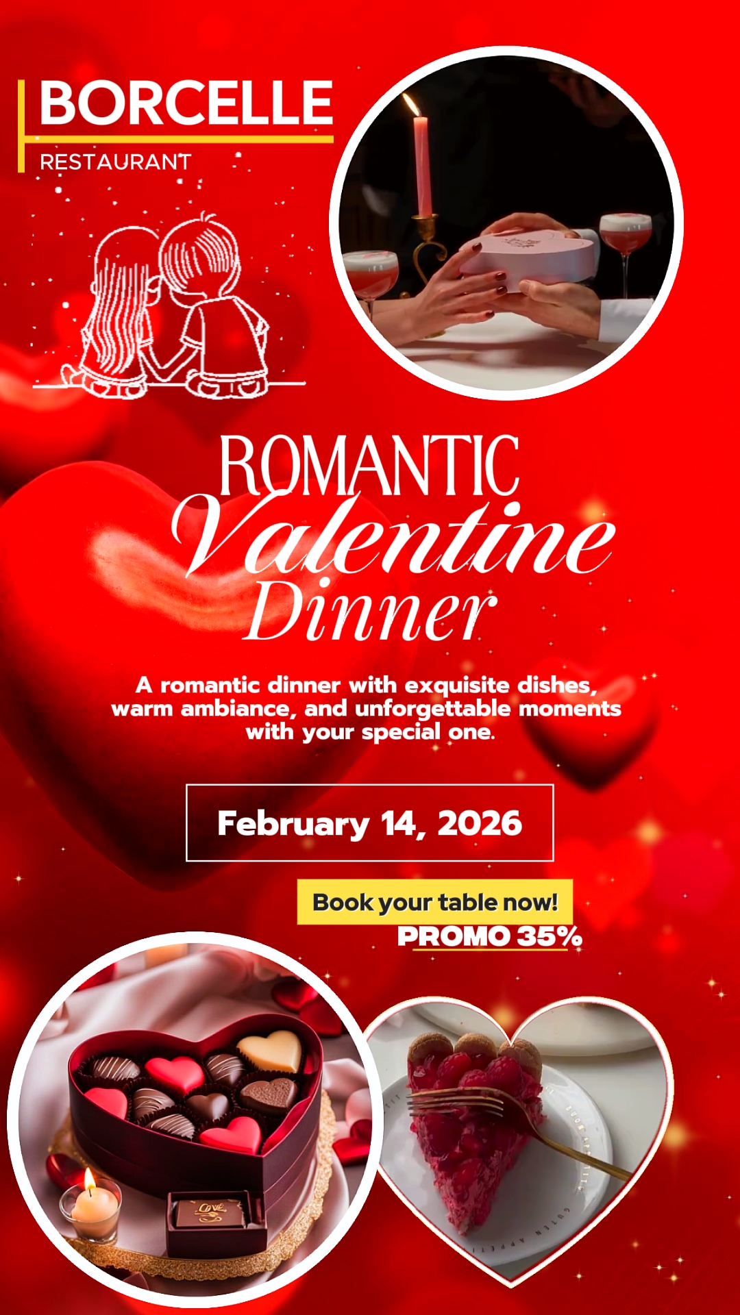 Cena de San Valentín 