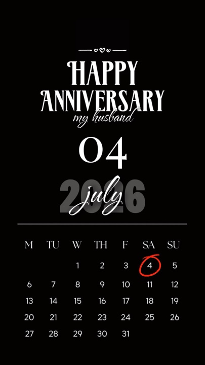 Marido Anniv 04 de julio
