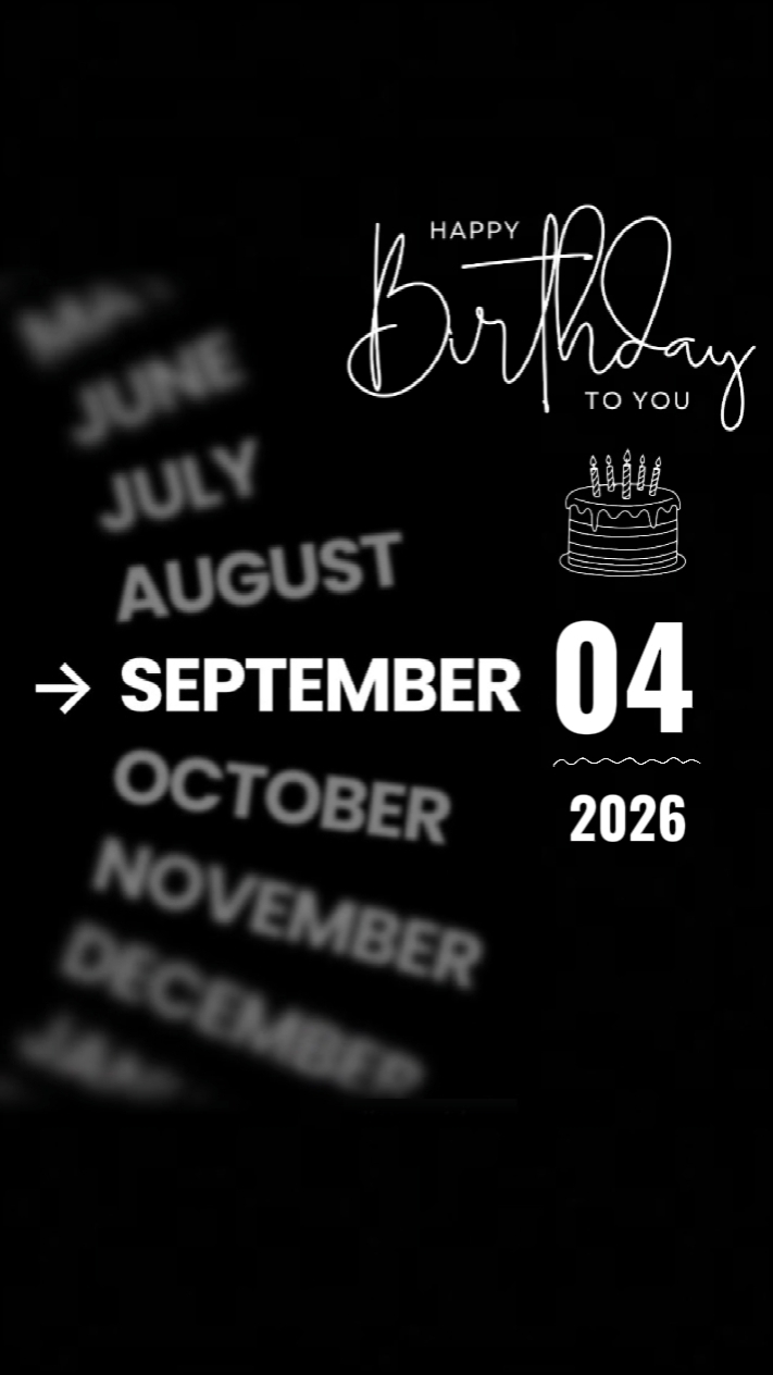 BDAY SON 04 SEPTEMBE