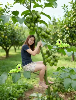 ภาพบุคคลบนกิ่งไม้