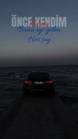 önce kendim..