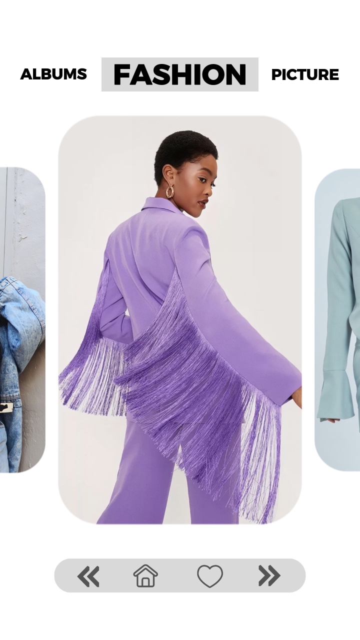 Álbuns de exibição de produtos de roupas Estilo TikTok