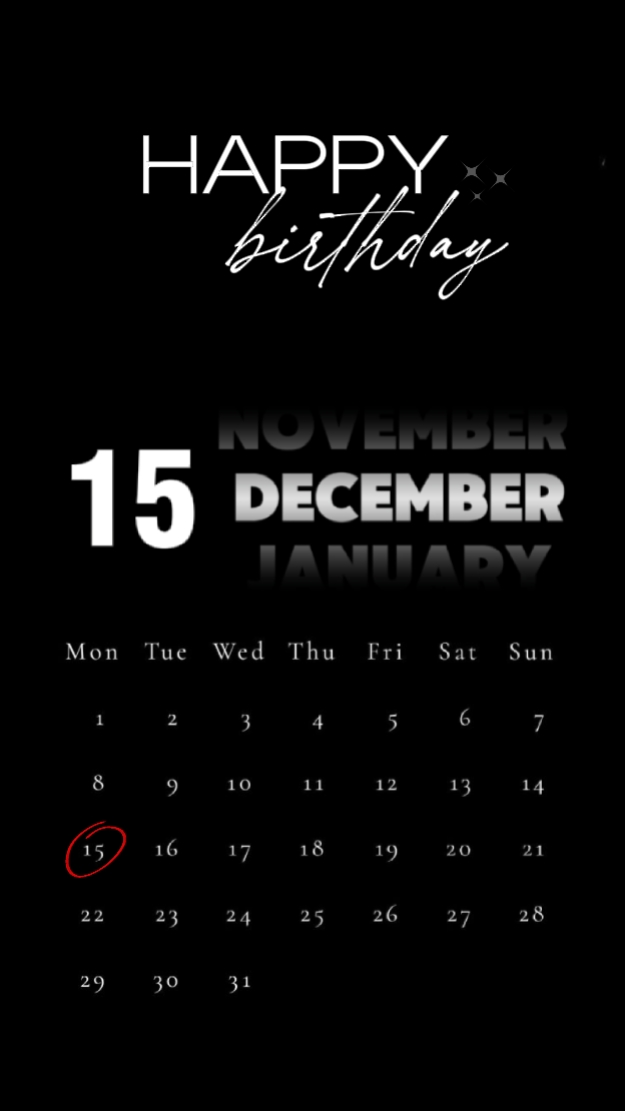 HBD 15. DEZEMBER 