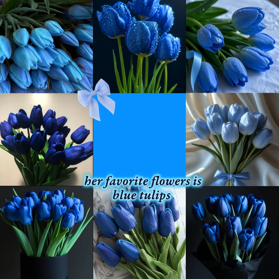 BLAUE TULIPS 