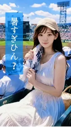 観客席から、甲子園。