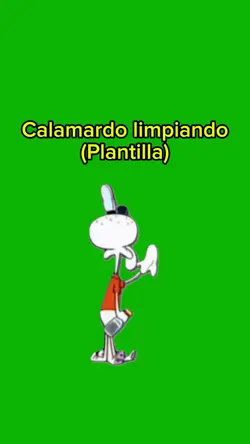Calamardo limpiando