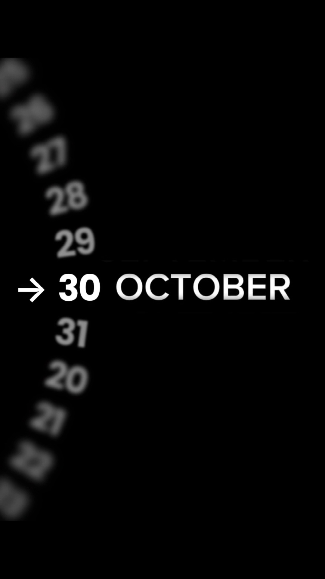 BIRTHDAY 30 OCTOBER 