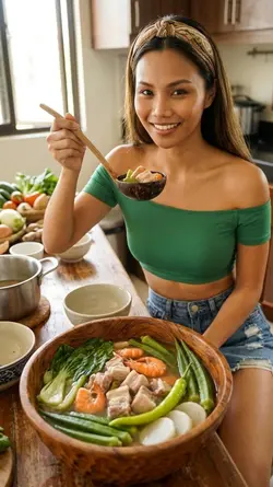 Pork sinigang mukbng