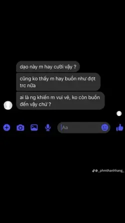 dạo này m hay cười v