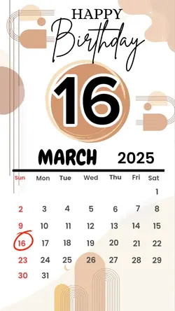 birthday 16 March