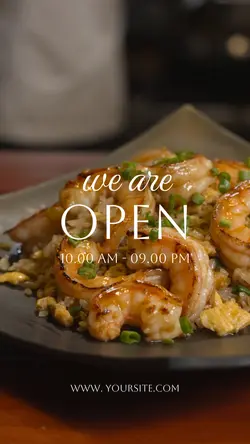 We are open 