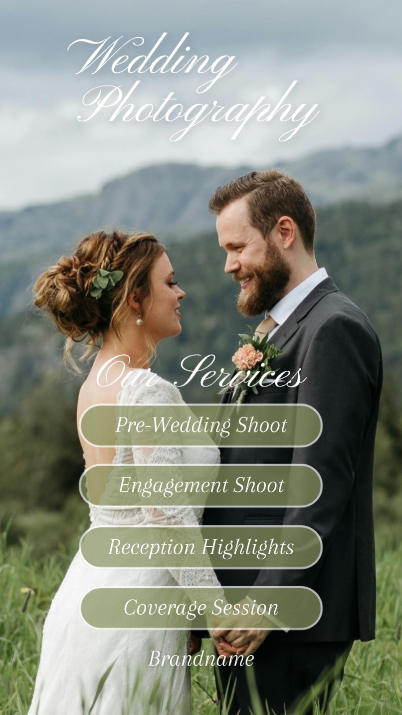Mga Ad ng Minimalist na Wedding Photography Reel