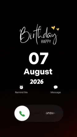 Hbd 07 August 2026 