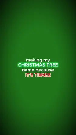 Christmas Tree Name 