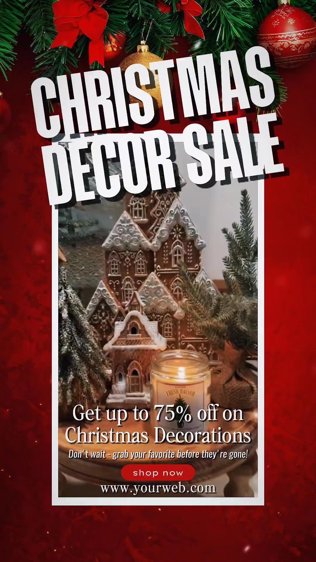 Vente de décoration de Noël