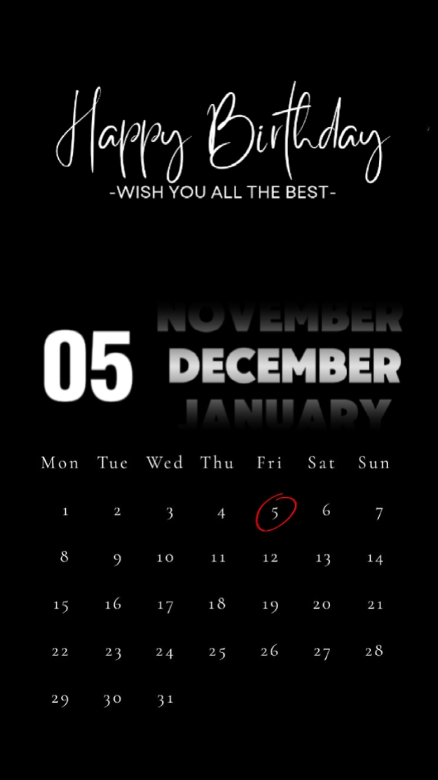 HBD 05 DEZEMBRO 