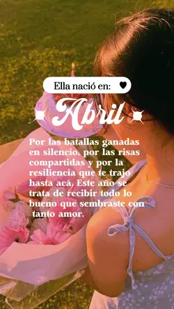 Frase cumple abril 