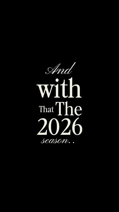 2026 Season!