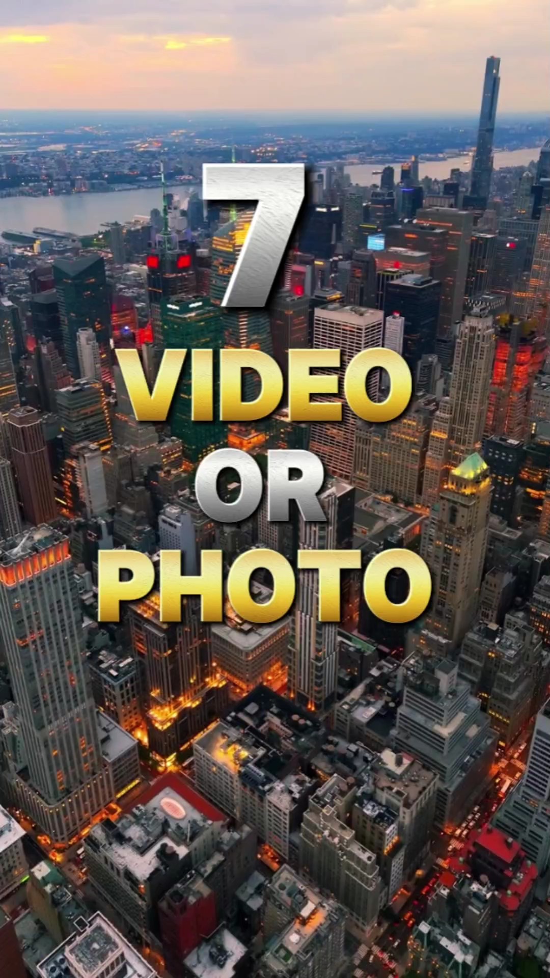 7 vídeo ou foto