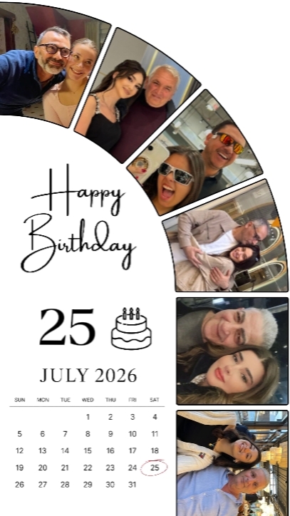 ANNIVERSAIRE 25 JUILLET