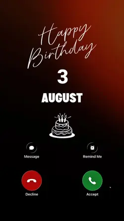 BIRTHDAY 3 AUGUST