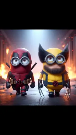 Minions as deadpool 