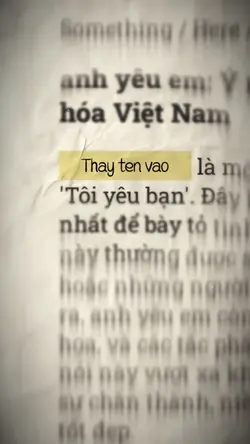 Trend chữ chạy hot