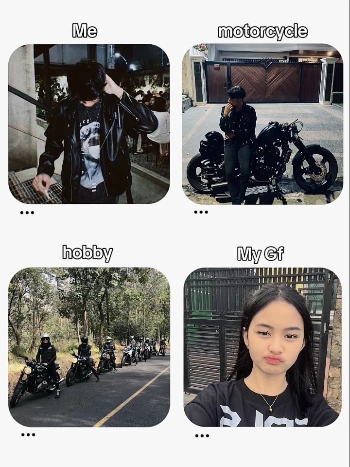Yo, pasatiempo en bicicleta, novia 