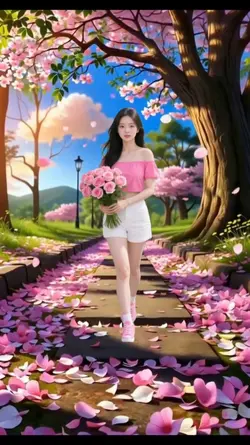 pink tree view