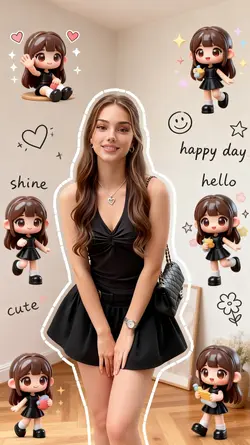 ai chibi sticker 3d
