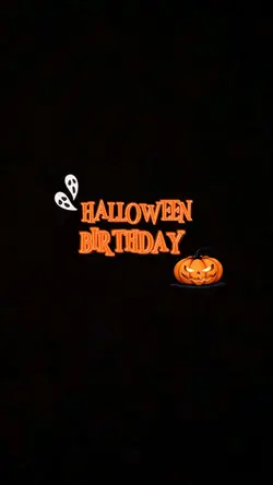 Halloween Birthday