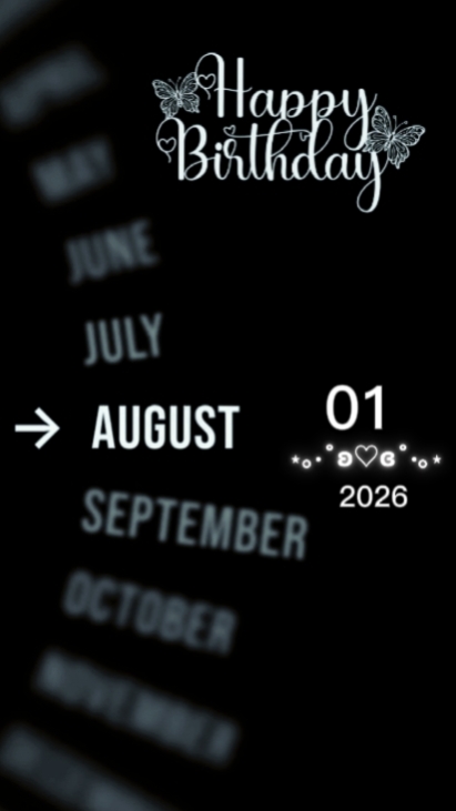 HBDBoyfriend01August