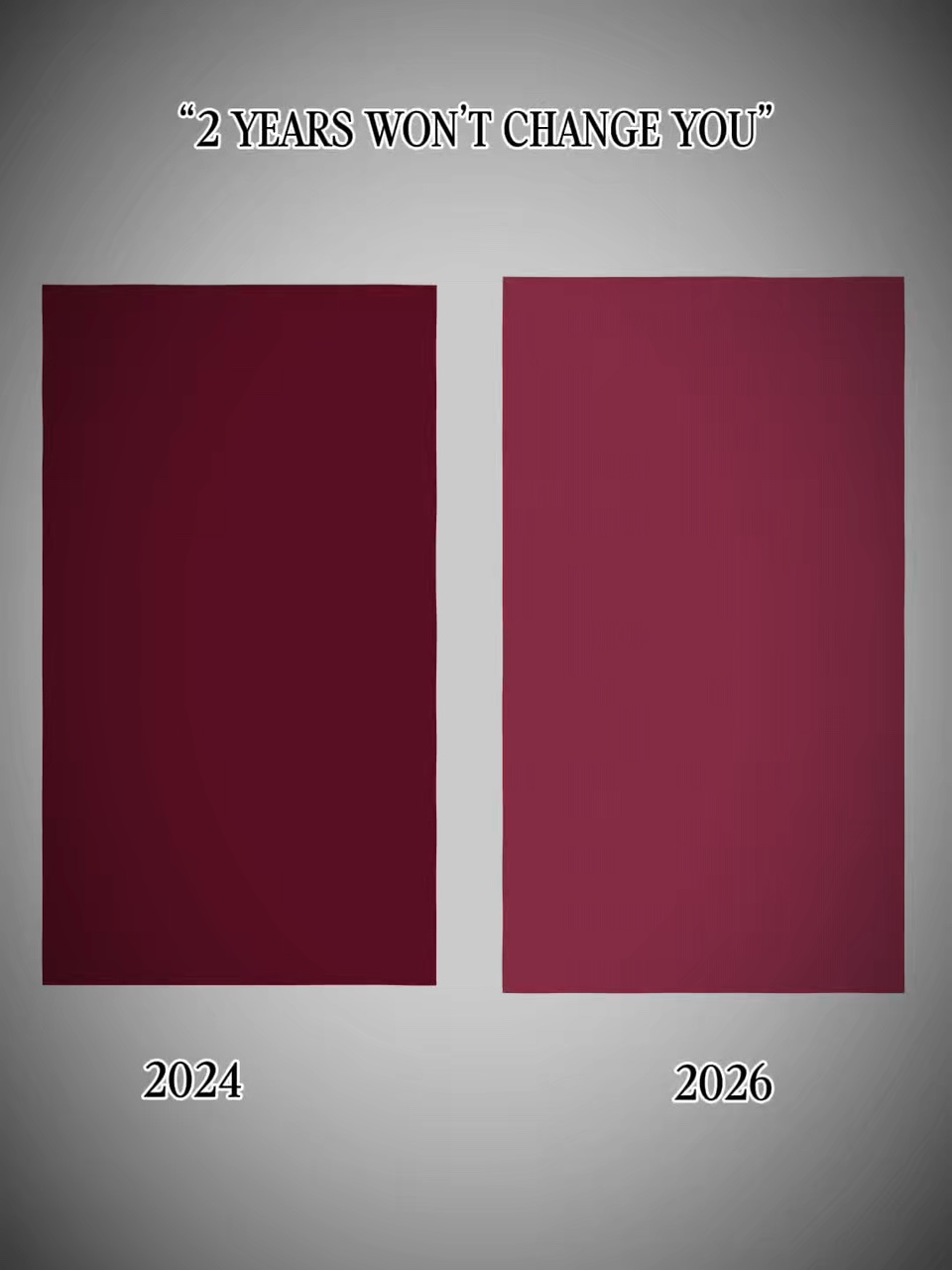 2 Jahre werden sich nicht ändern