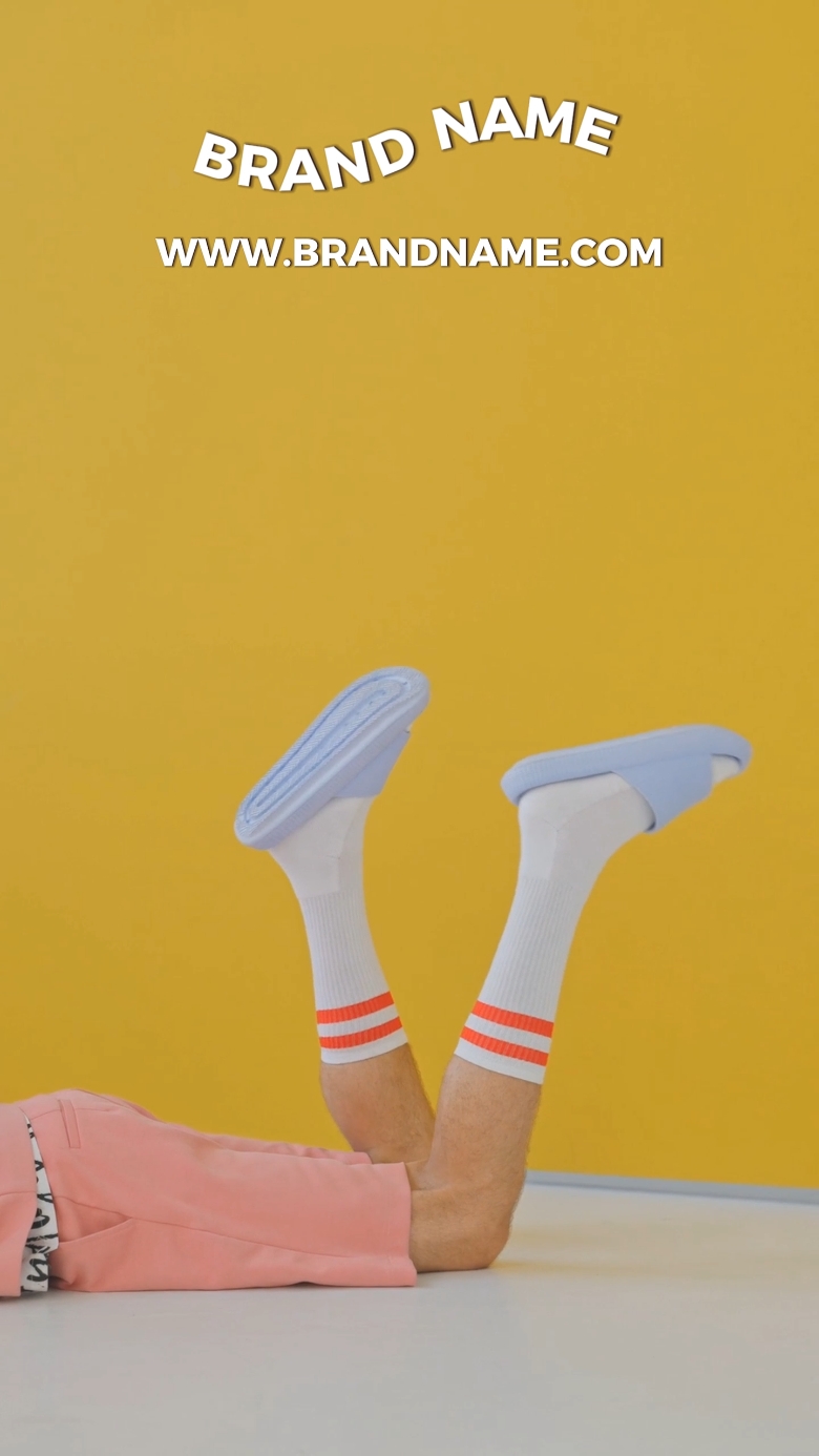 Slippers Product Display Stylization TikTok Style